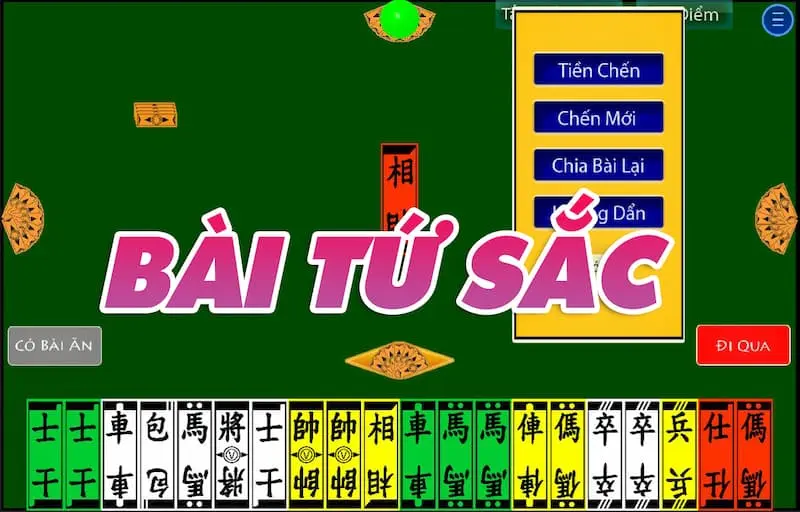 Các quân bài trong game bài tứ sắc Các quân bài trong game bài tứ sắc